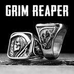 Grim Reaper Skull Ring — Stainless Steel