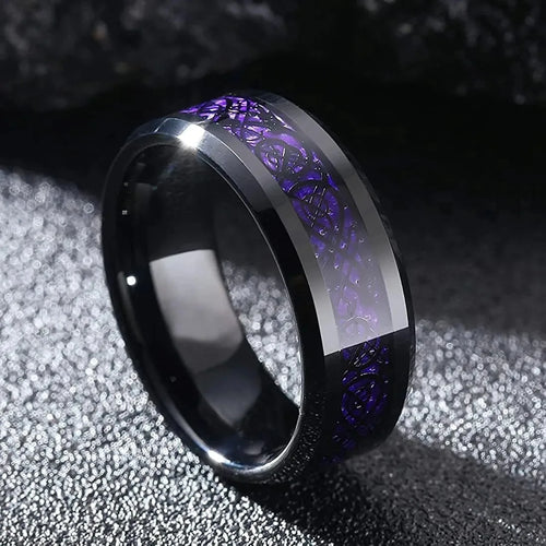 Celtic Dragon Stainless Steel Ring
