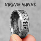 Vintage Nordic Viking Runes Celtic Knot Series Stainless Steel Womens Mens Rings Punk Biker Jewelry Creativity Gift
