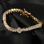 UWIN Tennis Bracelet Iced Out Cubic Zirconia Women Bangle Fashion Luxury Hiphop Jewelry