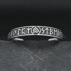 Valknut Cuff Bracelet — Stainless Steel