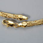 Interlaced Byzantine Chain Necklace — Gold