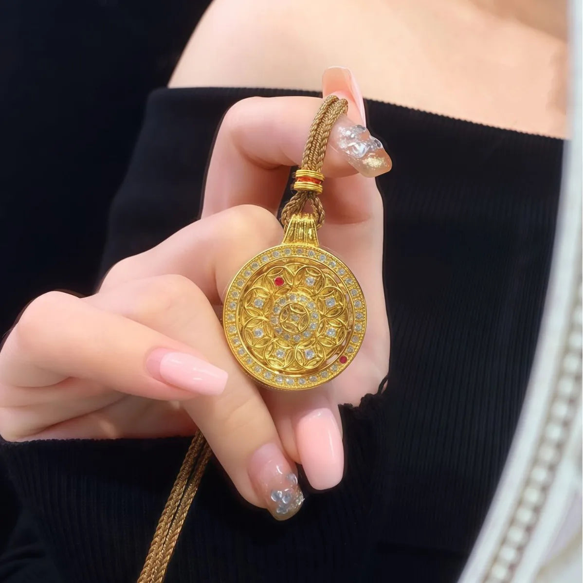 Iced Out Gold Pendant