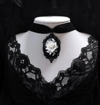 Gothic Crow Pendant Necklace