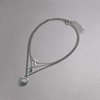 Catuni Hope Mikaelson Layered Stacking Legacies Necklaces Wishbone Pendant Clavicle Chain Girl Boy Cospaly Jewelry Gift
