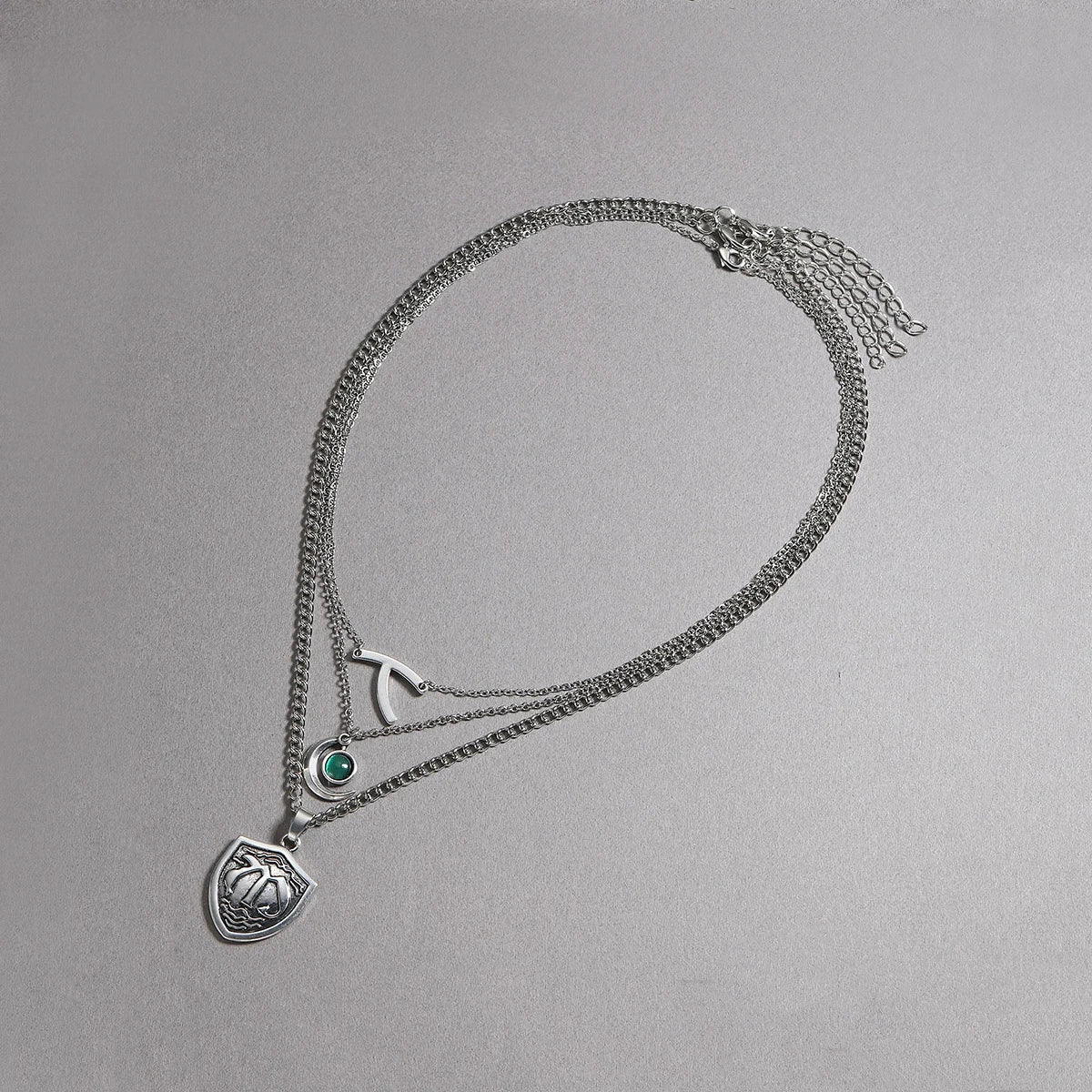 Catuni Hope Mikaelson Layered Stacking Legacies Necklaces Wishbone Pendant Clavicle Chain Girl Boy Cospaly Jewelry Gift
