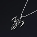 Skull Reaper Steel Pendant European American Versatile