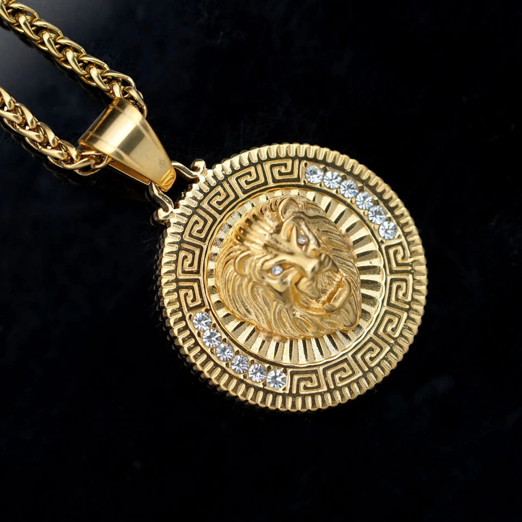 Personalized Lion King Tag Necklace — Stainless Steel