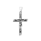 Cross Jesus Steel Pendant Vintage 316L Religious