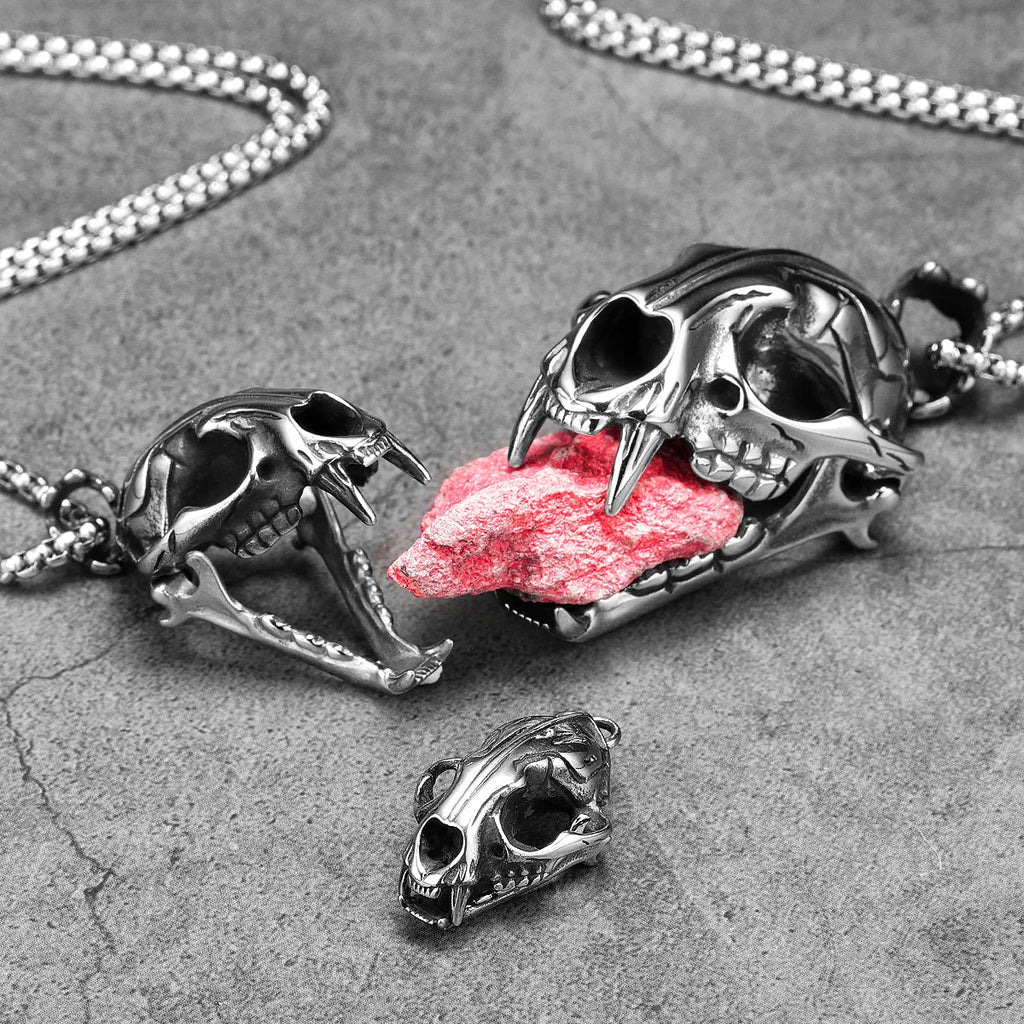 Lion Stainless Steel Pendant Necklace