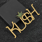 Iced Out Smooth Letter Pendant Logo