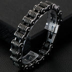 Punk Rock Bracelet for Man 11/13MM Men's Stainless Steel Motorcycle Chain Bracelets Biker Jewelry Hip Hop Charms for