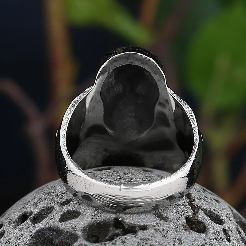 2022 New Christmas Charm Halloween Octopus Skull Punk Stainless Steel Seaman Rings Men Anel Puck Jewelry Halloween Gift