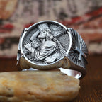 Cross Jesus Ring — 925 Silver
