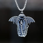 Gothic Bat Stainless Steel Pendant Necklace