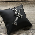 Gothic Cross Steel Pendant European American Retro