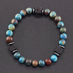 Retro Black Block Volcanic Bracelets Men Women Frosted Onyx Lava Beads Jewelry Yoga Meditation Birthday Gift Wholesales