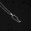 Fashion Argentina Map City Pendant Necklace Stainless Steel Men Women Gold Color Ethnic Maps Jewelry Gift