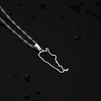 Fashion Argentina Map City Pendant Necklace Stainless Steel Men Women Gold Color Ethnic Maps Jewelry Gift