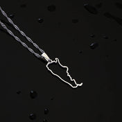 Argentina City Map Pendant Necklace — Gold