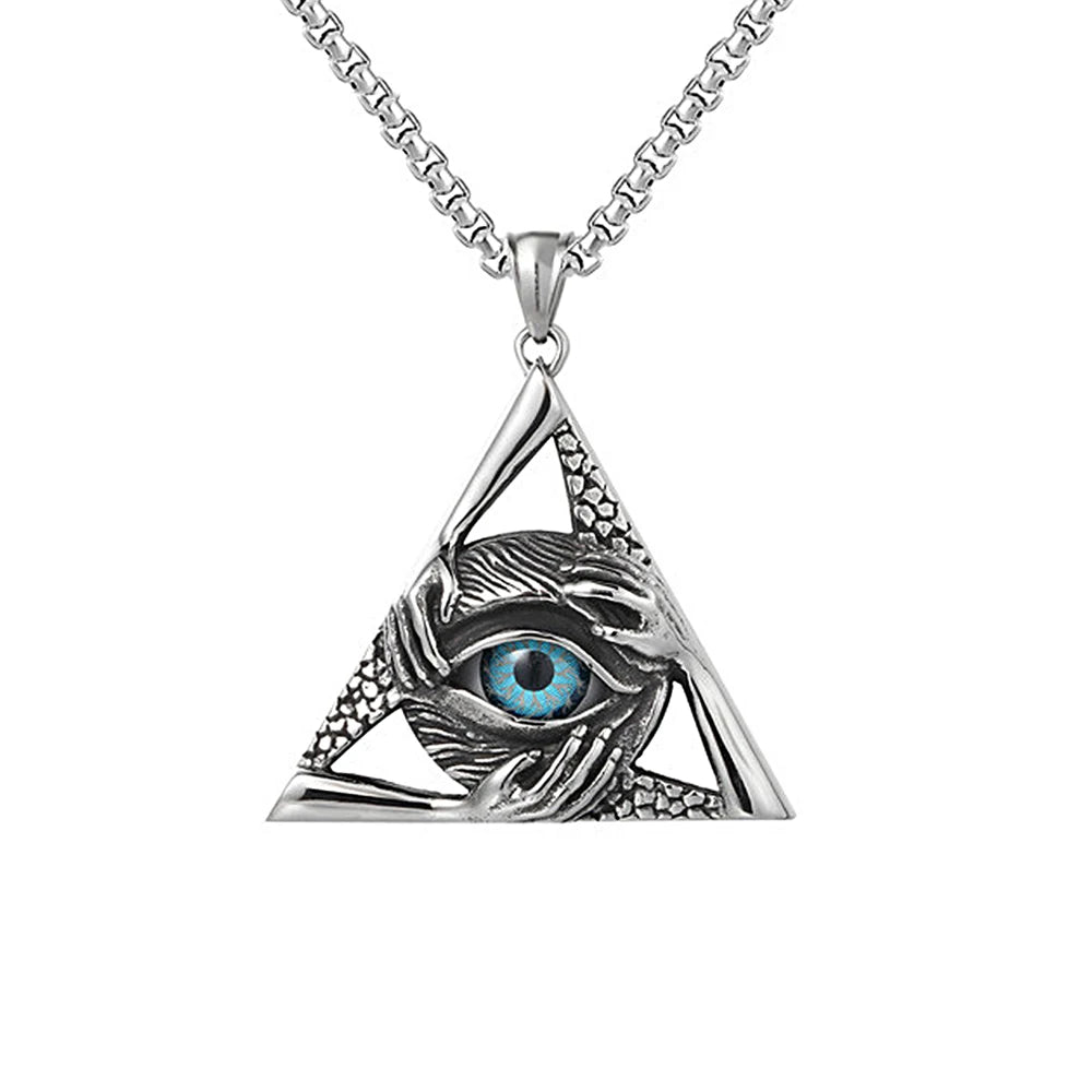 Evil Eye Pendant — Stainless Steel