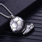 Stainless Steel Basketball Pendant Necklace