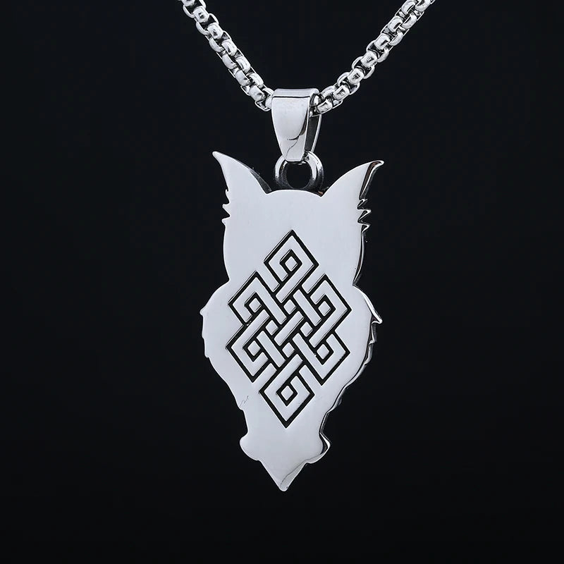 Good Polished Vintage 316L Stainless Steel Fashion Owl Pendant Necklace For Man Women Party Gift Animal Jewelry