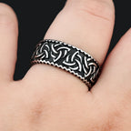 Odin Steel Ring Vintage Nordic Viking Celtics