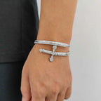 Iced Out Sword Bracelet Gold 18K
