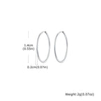 Minimal Hoop Earring — Stainless Steel