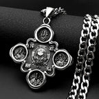 Orthodox Pantocrator Jesus IC XC Cross Necklace — Stainless Steel