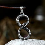 Vintage Snake Pendant Necklace for Men Fashion Punk Stainless Steel Gothic Animal Biker Necklace Jewelry Gift Dropshipping