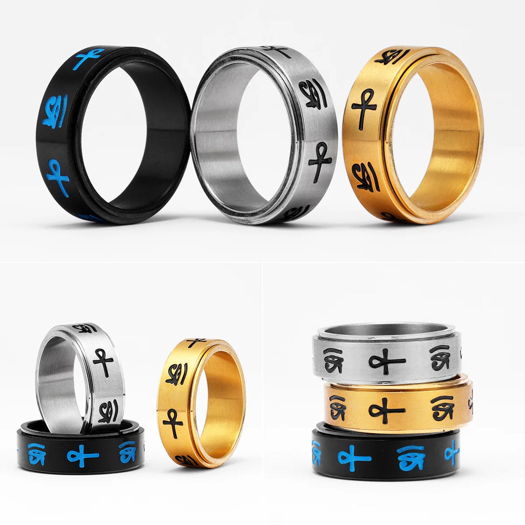 Eye of Horus Ring Stainless Steel