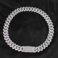 Iced Out Cuban Chain Necklace Stainless Steel 20MM