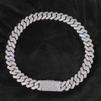 Iced Out Cuban Chain Necklace Stainless Steel 20MM