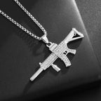 Men\'s Hip Hop Iced Out Dollar Sign Money Pendant Necklace Men\'s Punk Rap Rock Party Jewelry