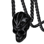 Skull Pendant Necklace — Stainless Steel Gothic