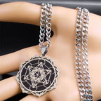 Angel Metatron Pendant Necklace — Stainless Steel