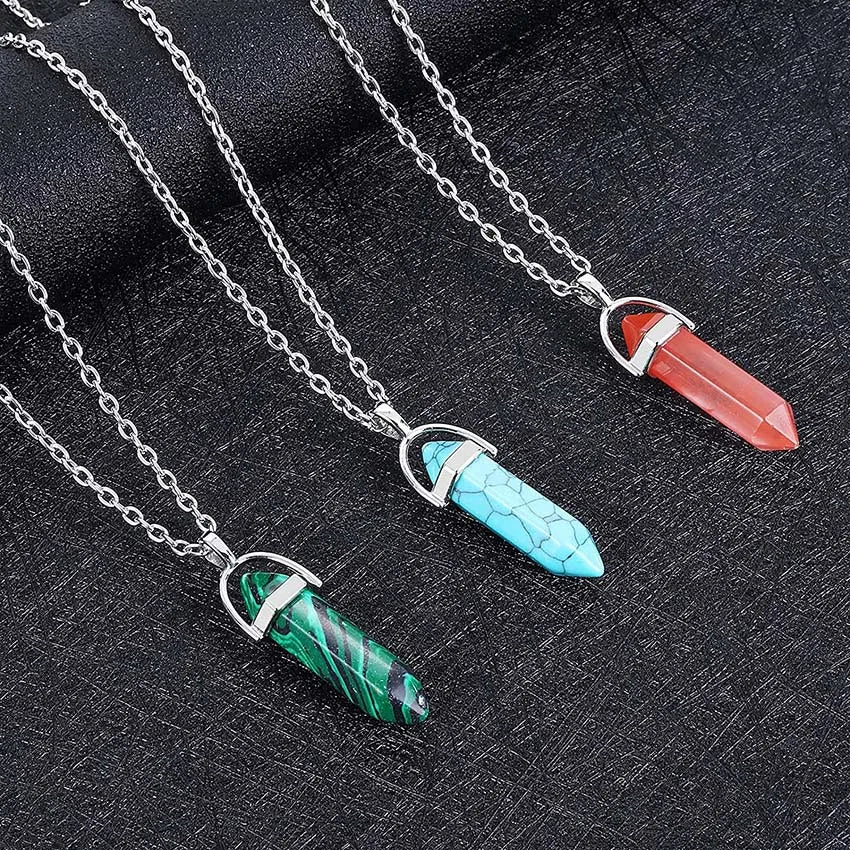 Amethyst Crystal Pendant Necklace