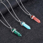 Amethyst Crystal Pendant Necklace