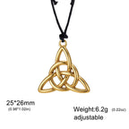 Celtic Trinity Knot Choker Necklace — Steel