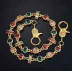 Iced Out Waist Chain Colored Zircon Geometric