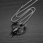 Fallen Angel Satan Stainless Steel Pendant Necklace