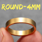 4mm 6mm 8mm 10mm Simple Round Stainless Steel Men Rings Punk Male Women Fashion Jewelry Creativity Gift