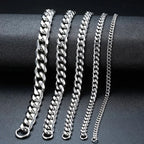 Cuban Chain Necklace 3-9mm — Stainless