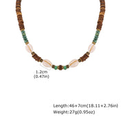 Coconut Shell Beaded Surfer Necklace
