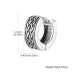Celtic Knot Viking Hoop Earrings — Stainless Steel