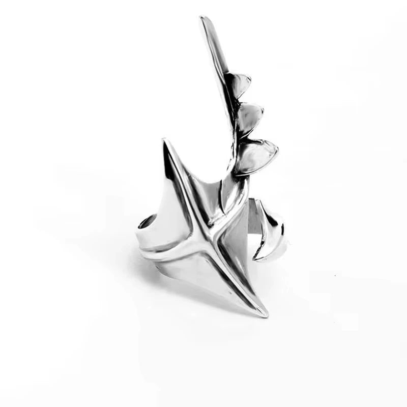 Gothic Wing Irregular Cyberpunk Alien Finger Ring