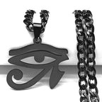 Horus Eye Black Pendant Egyptian Symbol Gun