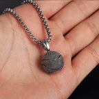 Stainless Steel Basketball Pendant Necklace